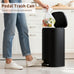 PayLessHere | 13G Trash Can with Lid | Black | Removable Inner Bucket