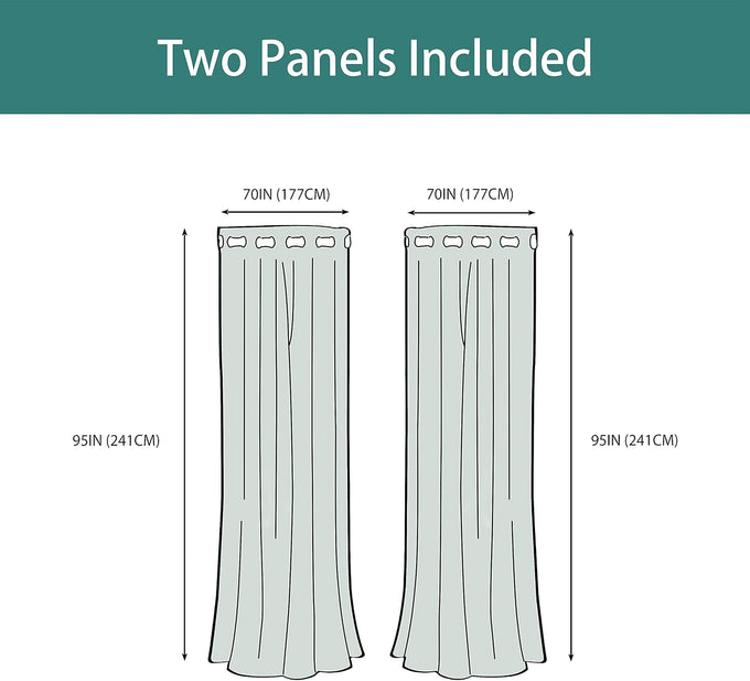 LORDTEX Linen Look Textured Blackout Curtains with Thermal Insulated Liner