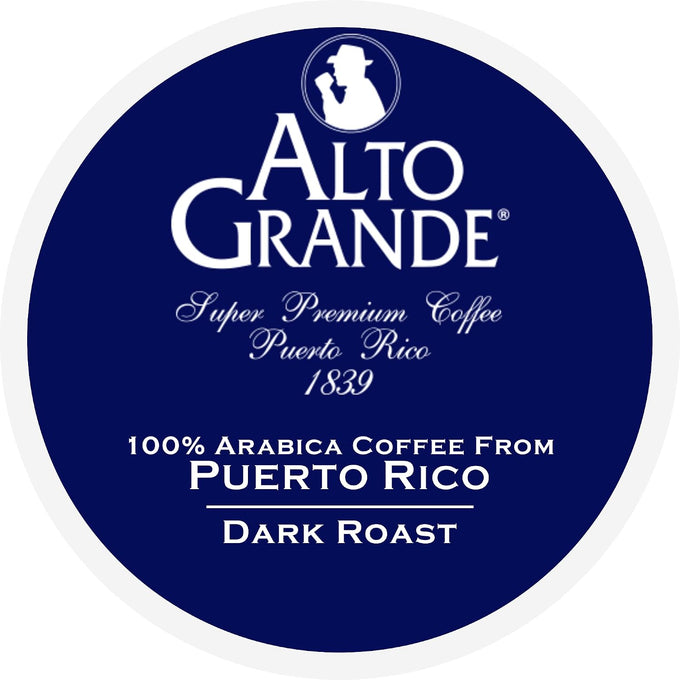 Alto Grande Puerto Rico Arabica Coffee Pods, Medium-Dark Roast, 72 Count