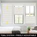 UNISHADES No Drill Top Down Bottom Up Roman Shades, 42×64in, Natural
