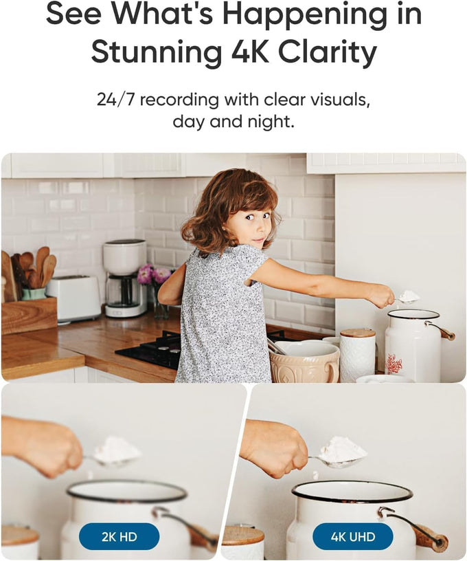 eufy Security 4K Indoor Camera E30, No Subscription, Pan and Tilt