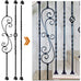 10 Pack Wrought Iron Balusters, 44" Balusters for Staircase Interior