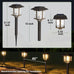 XMCOSY+ Solar Outdoor Lights Waterproof 6 Pack, 2-Tone Solar Garden Lights