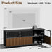 59" Modern Acrylic TV Stand, TV Table Media Console Fits 70in TV