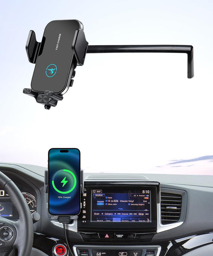 Wireless Charger Car Phone Holder for 2026 Honda Passport/Pilot 12.3 Screen