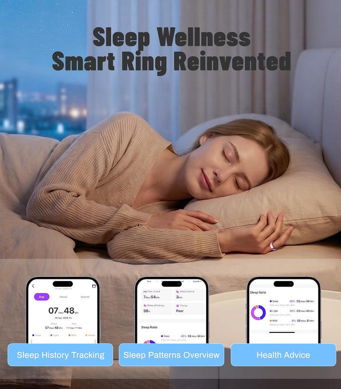 AI Smart Ring for Women Men, Health Ring with AI Health Analysis