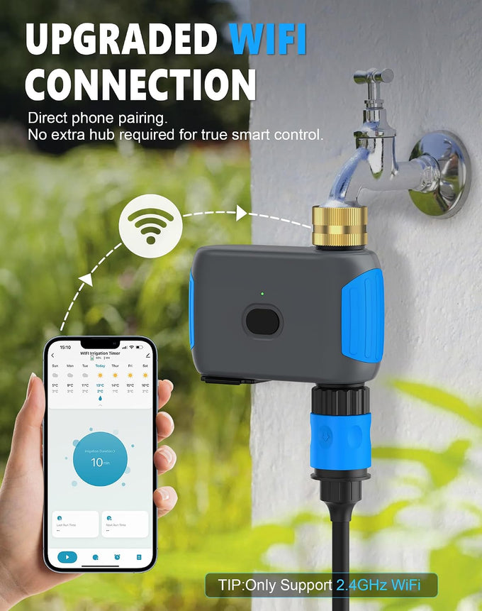 WiFi Sprinkler Timer, Smart Bluetooth Hose Timers