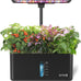 URUQ 8 Pods Hydroponics Growing System with LED Grow Light - Black