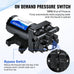 ECO-WORTHY 110V AC Fresh Transfer Diaphragm Water Pump On Demand 5.5GPM 70PSI High Pressure Water Booster Pump 110 Volt with Pressure Switch for Irrigation Garden Hose Sprinkler Home RV