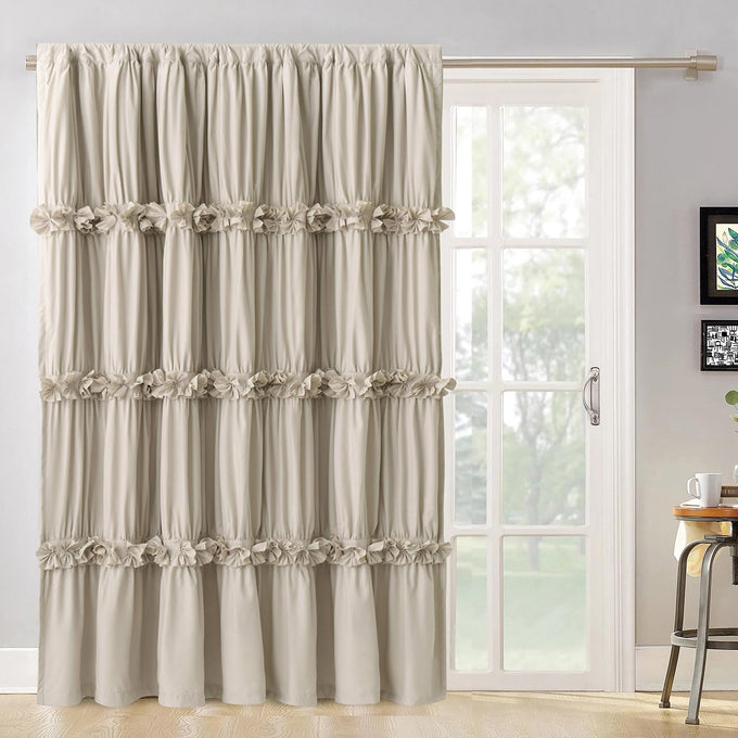 Homechoice Decor Camel Blackout Window Curtains, 52" W x 96" L x 2 Panels