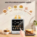 Keenstone 4 Slice Touch Screen Toasters with Wide Slot, Stainless Steel