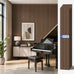 PIWA Acoustic Wall Panels 47"x12" 4 Pack, Wood Slat MDF Core, Matte Black