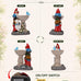 Nacome Solar Garden Gnome Statue: Funny Triple Stacked Figurine Decor