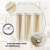 Anytime Double Layer Blackout Curtains 2 Panels，52Wx108L，Cream