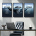 Framed Inspirational Positive Neutral Wall Art for Office, 6 Piece 11x14 In