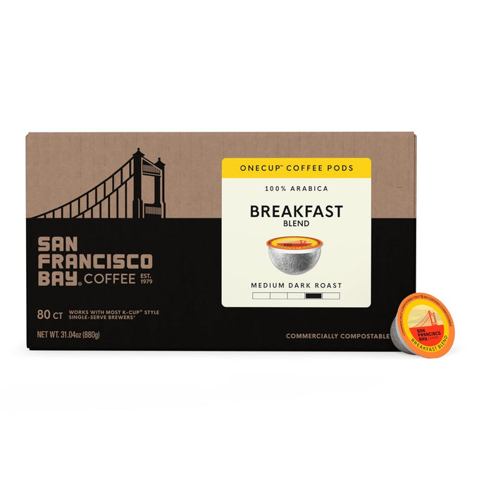 San Francisco Bay Breakfast Blend K-Cup Compatible Coffee Pods, 80 ct