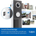 Tapo 2K+ Wired or Battery Powered Smart Video Doorbell with Chime, D225