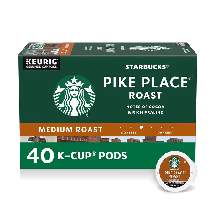Starbucks K-Cup Coffee Pods, Breakfast Blend Medium Roast, 40 Count