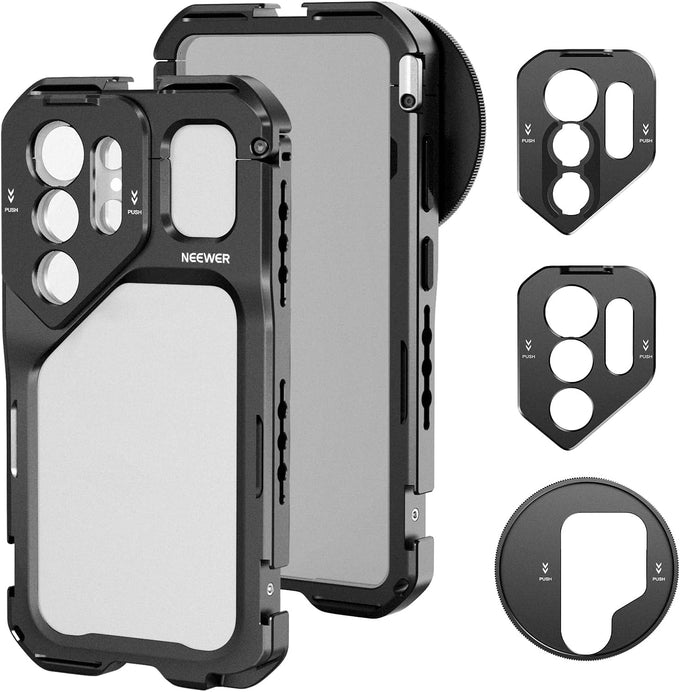 NEEWER S26 Ultra Phone Cage, Mobile Video Rig Stabilizer Vlog Kit, PA182