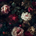 Fvlow Vintage Black Dark Red Floral Peel and Stick Wallpaper 17.4" x 788"