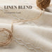Boho 100% Blackout Curtains 84 Inch 2 Panels Linen Blend Beige