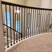 Contemporary Rectangle Stair Wrought Iron Balusters (Contractor 10-Pack) Modern Hollow Metal Railing Spindles (Real Satin Black not Matte)