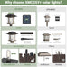 XMCOSY+ Solar Outdoor Lights Waterproof 6 Pack, 2-Tone Solar Garden Lights