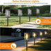 Solar Pathway Lights Outdoor Waterproof – 12 Pack Bright Solar Powered Garden Lights with Auto On/Off, IP65 LED Landscape Lighting for Walkway Patio Lawn Yard Decor