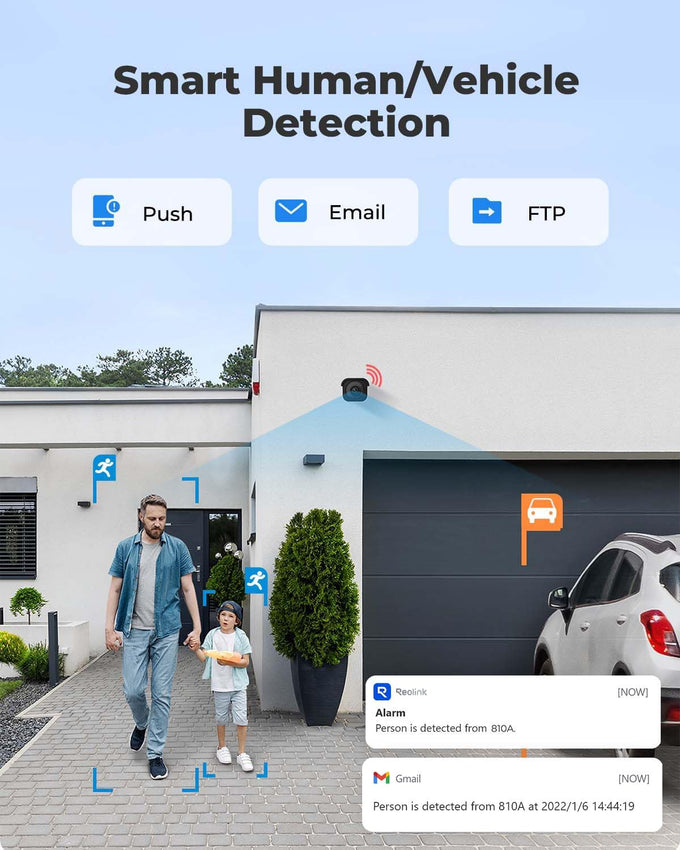 REOLINK RLC-810A PoE Security Camera, 4K Wired Outdoor Surveillance