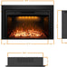 Electric Fireplace Insert Trim Kit for 40 inch Fireplace Electric Inserts, Metal Construction Plates, Black-B09R2114SG