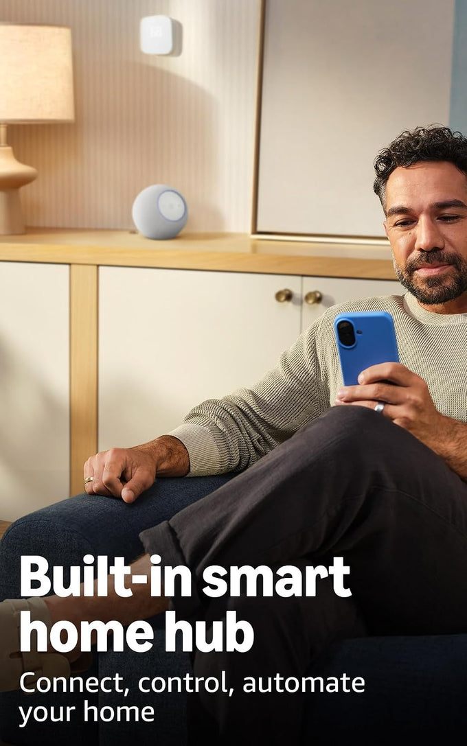 Amazon Echo Studio (newest model), Immersive spatial audio and Dolby Atmos, Designed for Alexa+, Glacier White