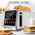 Keenstone 4 Slice Touch Screen Toasters with Wide Slot, Stainless Steel