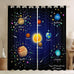 Feelyou Kids Zoo Animal Window Curtains Cute Wild Animals Curtains for Bedroom Cartoon Safari Wild Window Drapes for Boys Girls Teens Exotic Natural Theme Window Treatments, 52x84 Inches,2 Panels