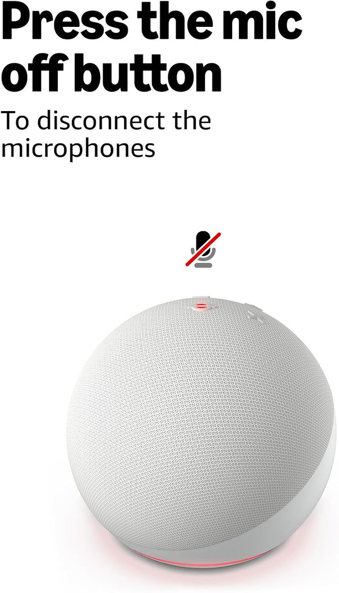 Amazon Echo Dot (newest model) - Vibrant sounding speaker, Designed for Alexa+, Great for bedrooms, dining rooms and offices, Glacier White