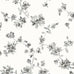 Chesapeake, Cyrus Festive Floral Wallpaper, Blue, Floral & Garden, Transitional, Non-Pasted Woven, 20.5-in x 33-ft
