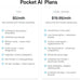 Pocket AI Voice Recorder, Auto Transcription, AI Note Taker, Space Grey