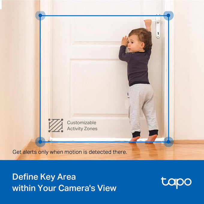 Tapo 2K Indoor/Outdoor Pan/Tilt Wired Security Camera, C216(2-Pack)