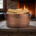 BREKX 25-Quart Tub for Firewood Storage Rack Log Holder - Heavy-Duty Portable Galvanized Tub with Handles for Indoor/Outdoor (Bronze Paw)