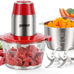 Ganiza Food Processors with 2 Bowls, 450W Meat Grinder Vegetable Chopper