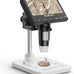 Elikliv Microscope, LCD Digital Coin Microscope 1000x, Coin Magnifier with 8 Adjustable LED Lights, PC View Compatible with Windows/MacBook, EDM4, 4.3-Inch