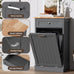 AHB 13 Gallons Tilt Out Trash Cabinet,for Kitchen Living Room, Grey