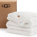 UGG Euphoria Throw Blanket, Plush Faux Fur Blanket, 50" x 70", White Snow