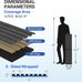 PIWA Acoustic Wall Panels 47"x12" 4 Pack, Wood Slat MDF Core, Matte Black