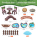 115Pcs Fairy House Kit Mini Fairy Garden Accessories Outdoor Supplies Decor