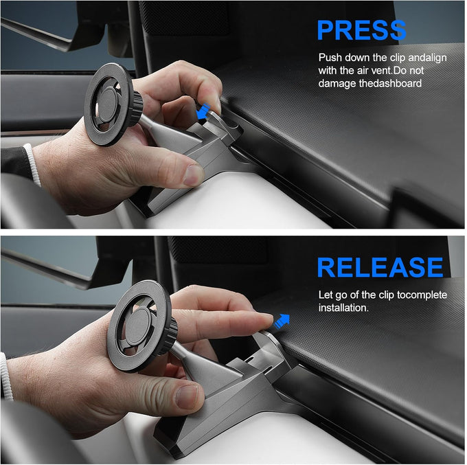 ELECFRESH Magnetic Phone Mount for 2024-2026 Tesla Cybertruck Accessories