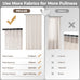 MIULEE 102 Inches Long Pinch Pleated Thick Linen Curtains 2 Panels Natural