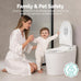 Smart Toilet UV-C Sanitizing &Odor-Control System - Automatic Toilet Cleaner Chemical-Free Deodorizer with Safety Sensor & Long-Life Rechargeable Battery