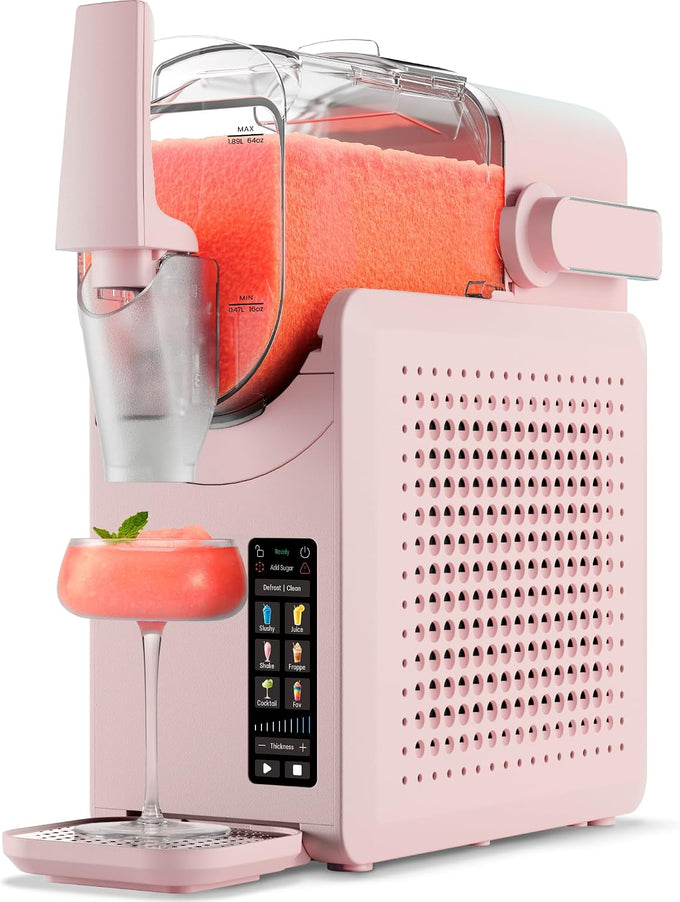 Iceman by Chefman Slush-Ease MAX 90oz Slushie Machine, 64oz Liquid Capacity Frozen Drink Maker & Slushy Machine with 5 Presets and LED Display, Perfect for Frozen Margaritas, Frappes, Smoothies