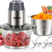 Ganiza Food Processors with 2 Bowls, 450W Meat Grinder Vegetable Chopper