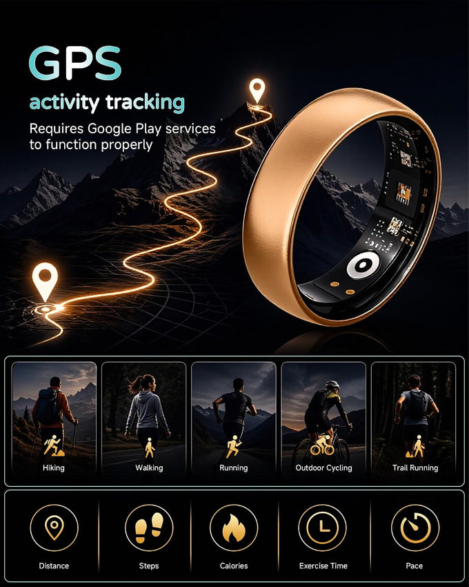 Smart Ring for Women Men - Gen 4 SR06 with 24-Hour Sleep Tracking